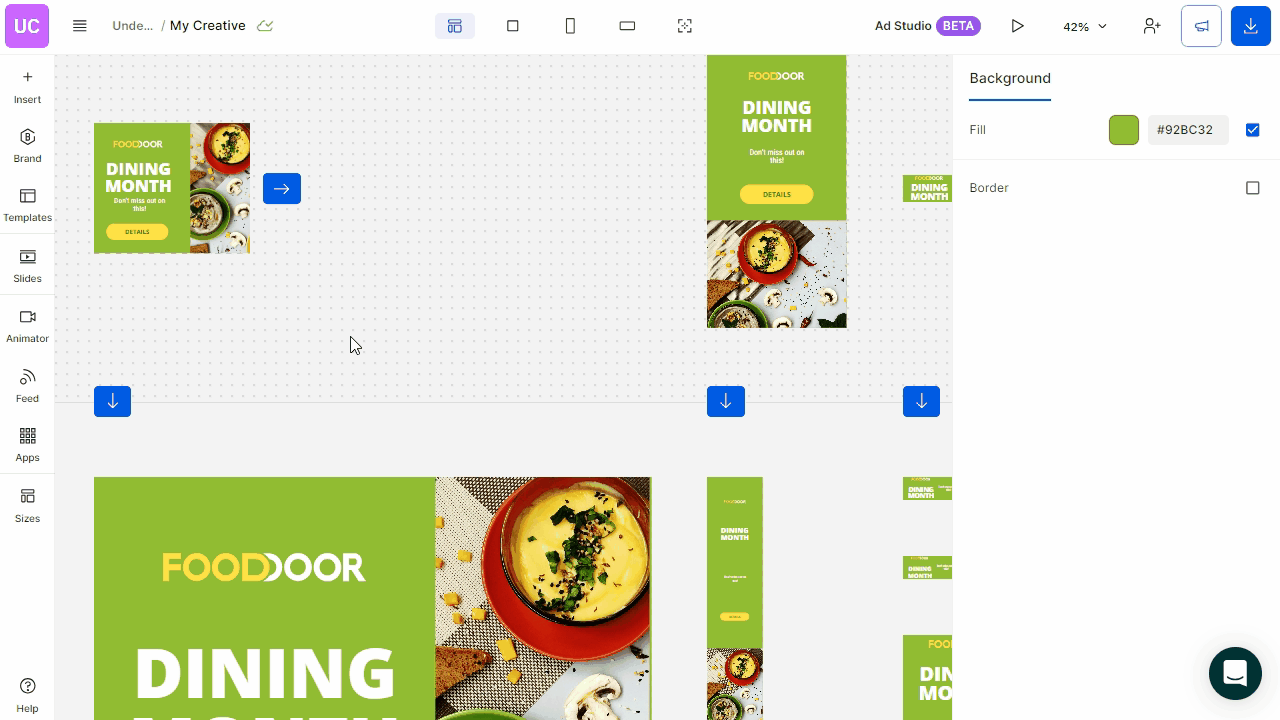 add sizes in Ad Studio.gif
