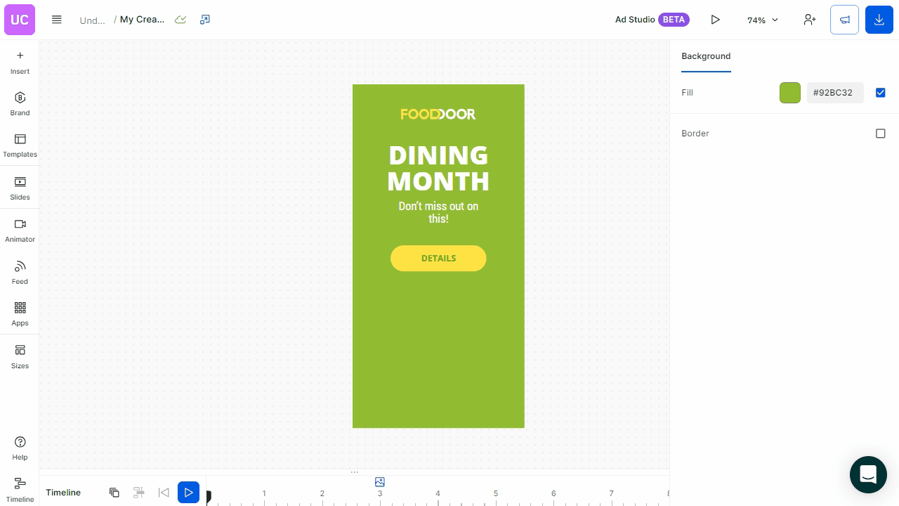 add by drag&drop from local storage Ad Studio.gif
